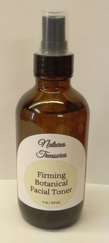 Firming Botanical Facial Toner - 120 ml Glass bottle with sprayer